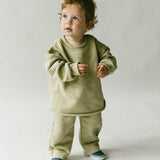 Raw Hem Set- Pale Green