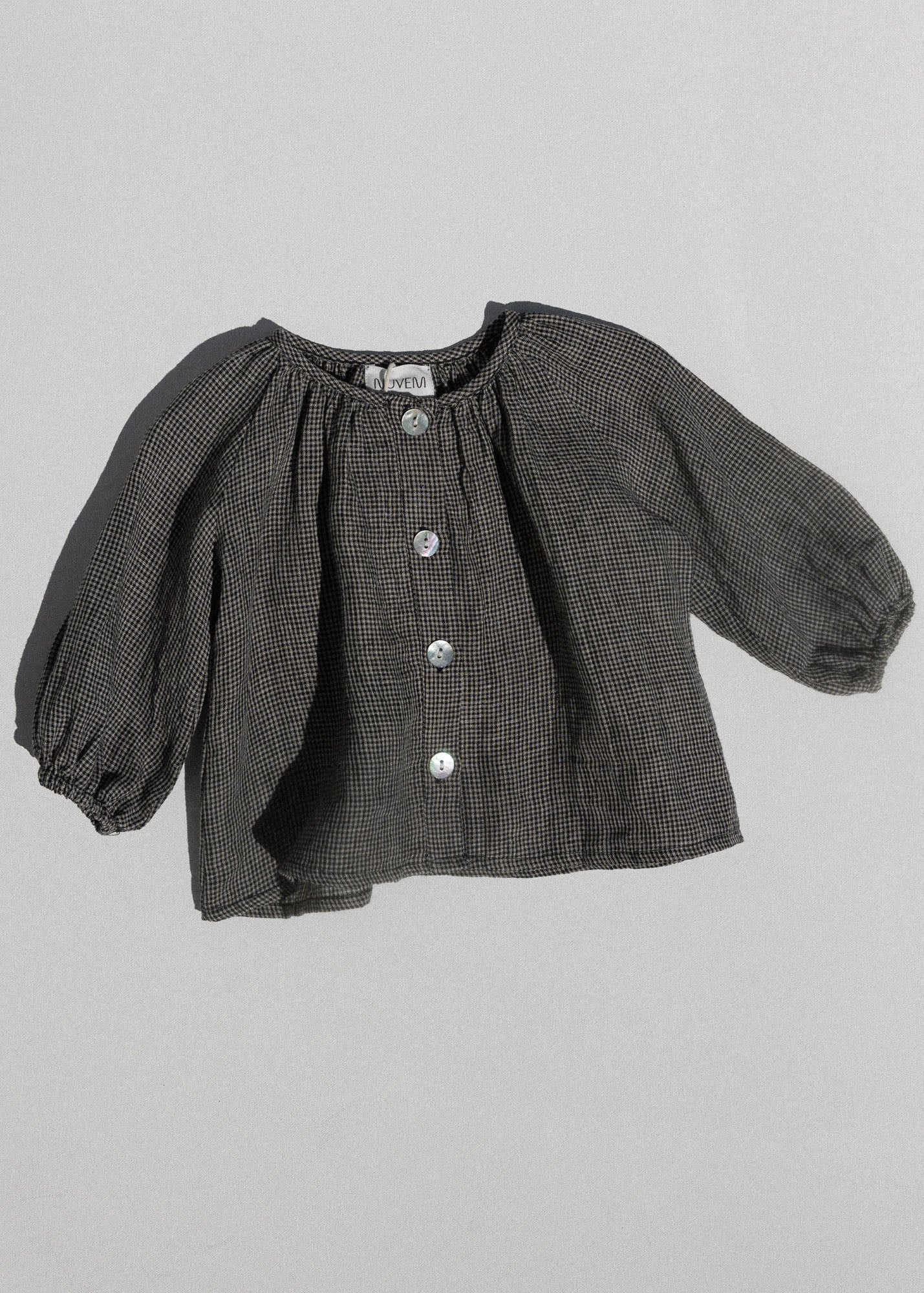 Lille Blouse- Gingham Onyx