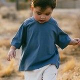 Baggy Tee- Foggy Blue