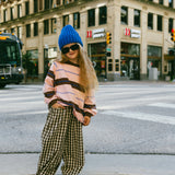 Soft Gingham Pants- Brown