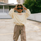 Check Pants- Flax & White