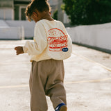 Check Pants- Flax & White