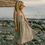 Athina Dress- Stripe Coastal Dune