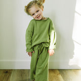 Knitted Cotton Set- Pea Green