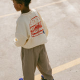 Check Pants- Flax & White