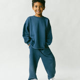 Raw Hem Set- Deep Ocean