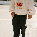 Check Pants- Navy & Green