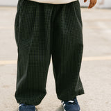 Check Pants- Navy & Green