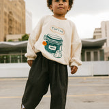 Check Pants- Onyx & Oat