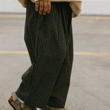 Check Pants- Onyx & Oat