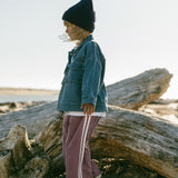 Racer Terry Pants- Mulberry