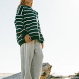 Racer Terry Pants- Gray