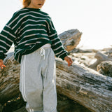 Racer Terry Pants- Gray