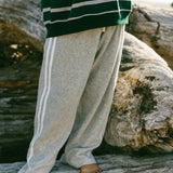 Racer Terry Pants- Gray