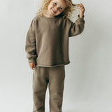 Raw Hem Set- Vintage Brown