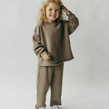 Raw Hem Set- Vintage Brown