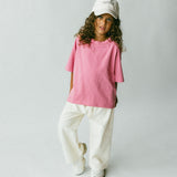 Baggy Tee- Bubble Gum Pink