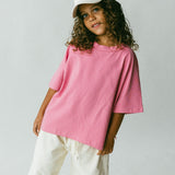Baggy Tee- Bubble Gum Pink