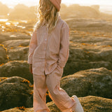 Classic Stripe Pants- Pink