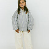 Half Zip Pullover- Striped