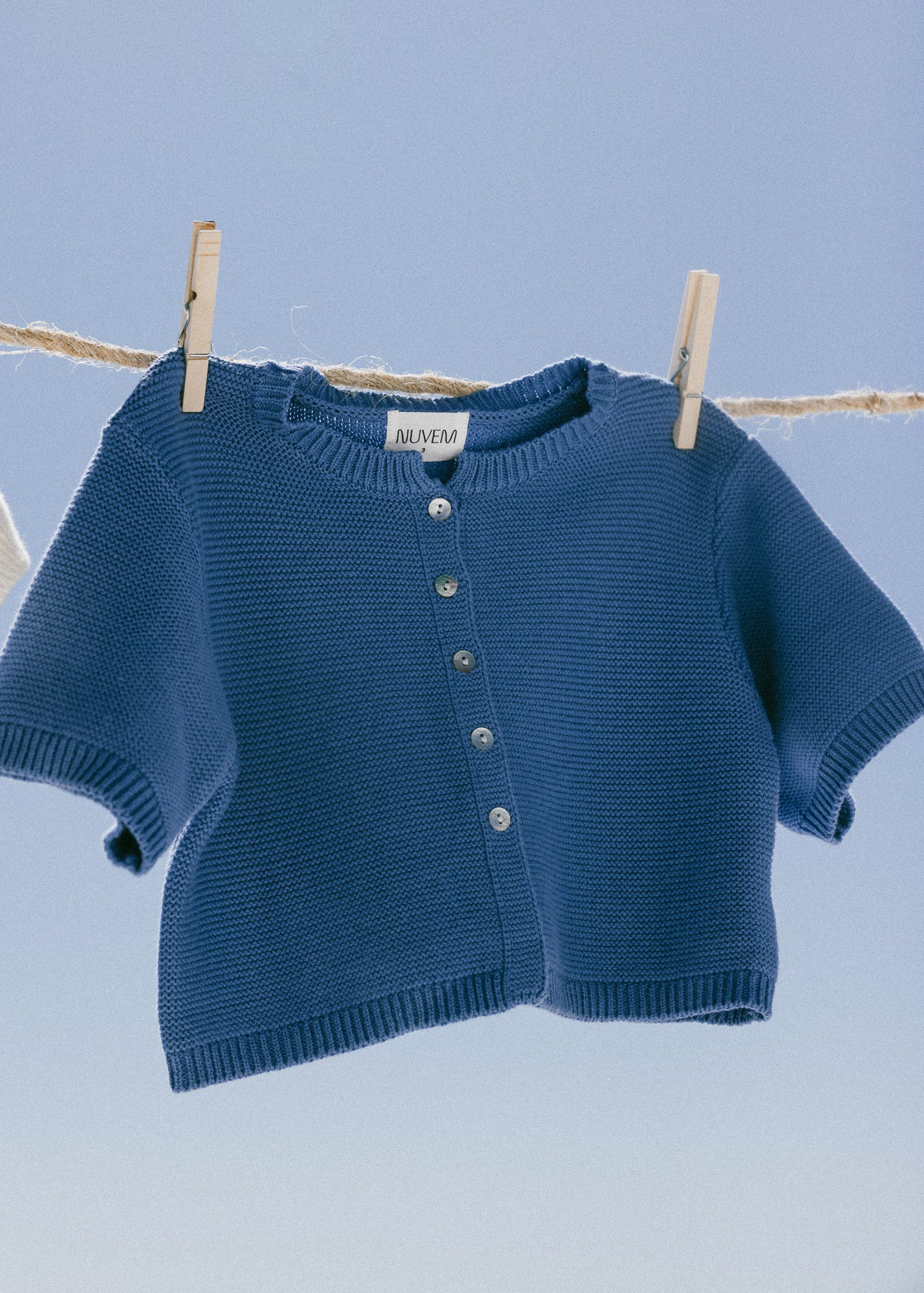 Évora Cardigan- Sea Blue