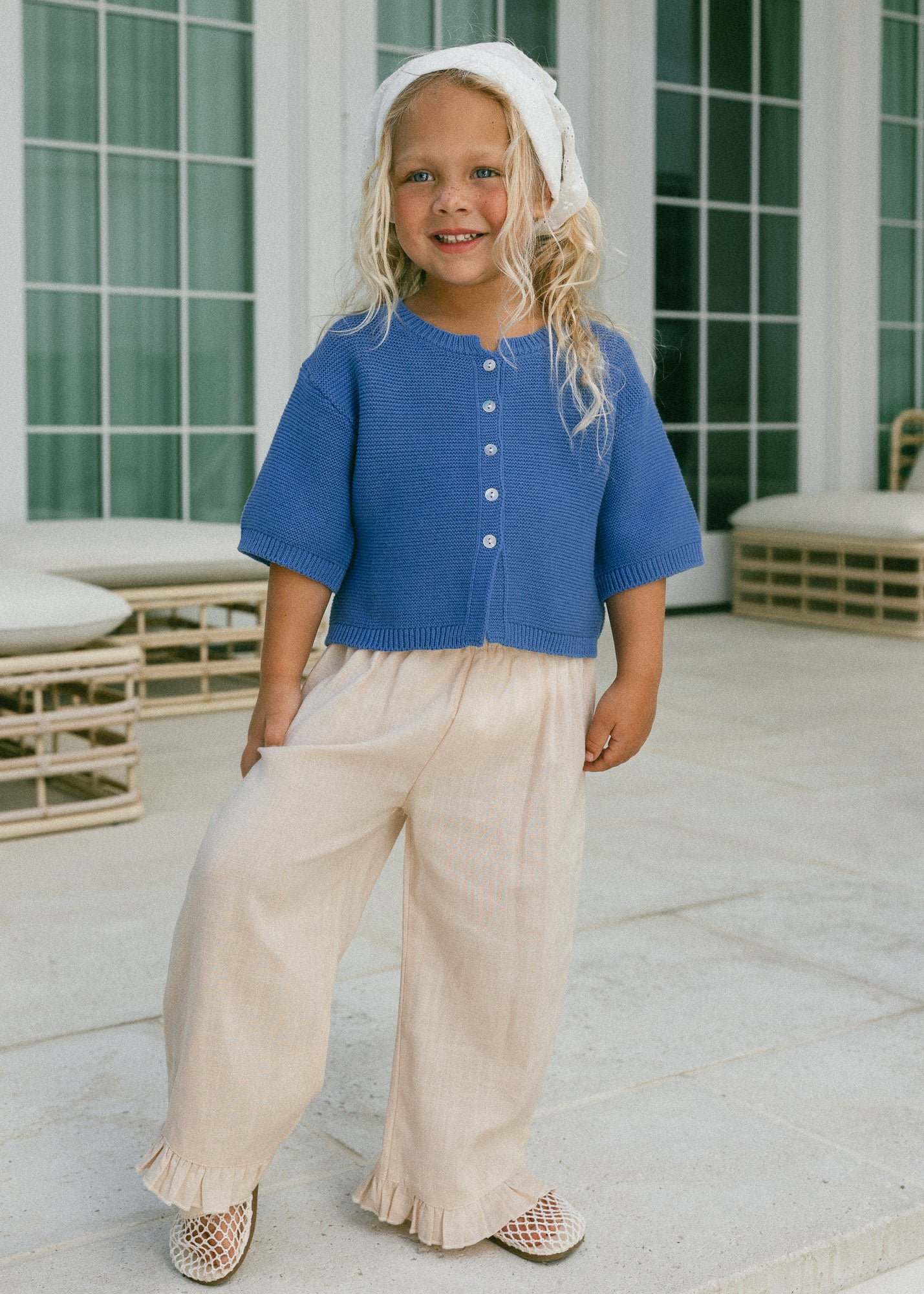 Évora Cardigan- Sea Blue – Nuvem the Label