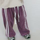 Racer Terry Pants- Mulberry