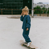 Raw Hem Set- Deep Ocean