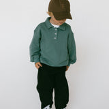 Polo Sweater- Sea Foam Green
