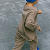 Raw Hem Set- Vintage Brown