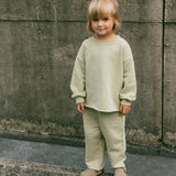 Raw Hem Set- Pale Green