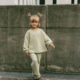 Raw Hem Set- Pale Green