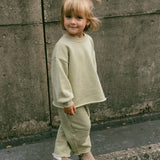 Raw Hem Set- Pale Green