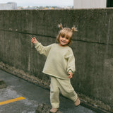 Raw Hem Set- Pale Green