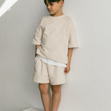 Comfort Sweatshorts- Cream