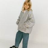 Half Zip Pullover- Striped