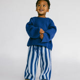 Oversized Knitted Long Sleeve- Blue