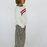 Soft Gingham Pants- Brown