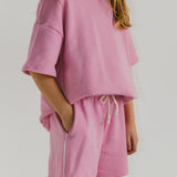 Comfort Sweatshorts- Pink