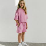 Comfort Sweatshorts- Pink