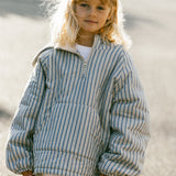 Half Zip Pullover- Striped