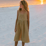 Athina Dress- Stripe Sunwashed