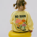 Graphic Crewneck- Flowers- Yellow