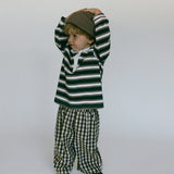 Soft Gingham Pants- Brown