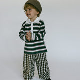 Soft Gingham Pants- Brown