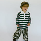 Soft Gingham Pants- Brown