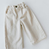 Wide Leg Denim- Cream