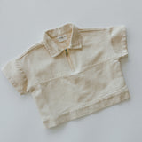 Cargo Zip Polo- Cream