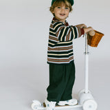 Retro Stripe Long Sleeve- Navy