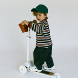 Retro Stripe Long Sleeve- Navy